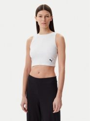 Puma Top Ess 629765 Biały Slim Fit. Białe topy Puma, s, bez wzorów, z bawełny, bez kołnierzyka, bez ramiączek. Za 79.99 zł.