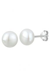 Elli Damskie kolczyki sztyfty zaręczynowe klasyczne z perłą hodowlana słodkowodną w srebrze próby 925 Sterling Silver Kolczyki 1 ct. Szare kolczyki Elli, z perłą, srebrne. Za 190.39 zł.