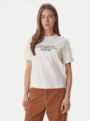 Guess T-Shirt GUESS x NORTH SAILS W6GI03 K2657 Écru Relaxed Fit. T-shirty Guess, xl, z aplikacjami, z bawełny, bez kołnierzyka, bez ramiączek. Za 259.99 zł.