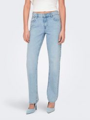 ONLY Dżinsy - Regular fit - w kolorze błękitnym rozmiar: W31/L32. Niebieskie jeansy ONLY, l, z aplikacjami, z bawełny, klasyczne. Za 78.84 zł.