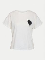 Noisy May T-Shirt Gaby 27032954 Biały Regular Fit. Białe t-shirty Noisy May, s, bez wzorów, z bawełny, bez kołnierzyka, bez ramiączek. Za 39.99 zł.