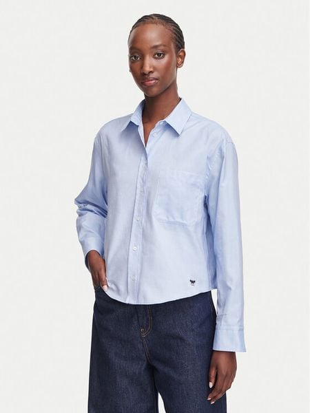 Weekend Max Mara Koszula Nuoro 2625116091 Niebieski jasny Regular Fit. Niebieskie koszule Weekend Max Mara, bez wzorów, z bawełny, bez kołnierzyka, bez ramiączek. Za 789.99 zł.