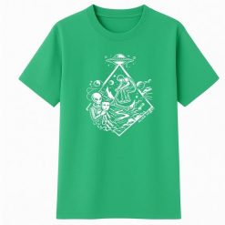 T-shirt hulajnoga Hello Human Starfall - Koszulka na hulajnogę wyczynowa Alien Scoot (zielona). Zielone t-shirty AlienScoot, l, bez wzorów, z bawełny, młodzieżowe, bez kołnierzyka, bez ramiączek. Za 69.00 zł.