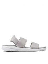 Clara Barson Sandały WSS20555-03 Szary. Szare sandały Clara Barson, bez wzorów, z materiału, bez obcasa, na płaskiej podeszwie, bez zapięcia. Za 109.99 zł.
