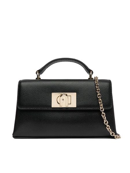 Furla Torebka 1927 Mini WE00423 ARE000 CN O6000 Czarny. Czarne kopertówki Furla, bez wzorów, ze skóry, wizytowe, bez dodatków. Za 1,149.00 zł.