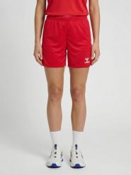 Szorty damskie Hummel Core 2.0. Białe szorty sportowe Hummel, bez wzorów, z materiału, z standardowym stanem, na fitness i siłownię. Za 156.50 zł.
