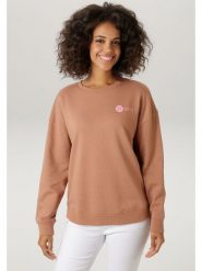 Aniston Bluza w kolorze jasnobrązowym rozmiar: 40. Brązowe bluzy Aniston, bez wzorów, bez ramiączek, bez kaptura. Za 130.99 zł.