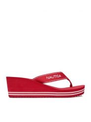 Nautica Japonki CEO-808457 Czerwony. Czerwone japonki Nautica, bez wzorów, z materiału. Za 99.99 zł.