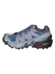 SALOMON Buty "Speedcross 6 GTX" w kolorze niebieskim do biegania rozmiar: 37 1/3. Niebieskie buty do biegania Salomon, bez wzorów, z gore-texu, bez zapięcia, do biegania, gore-tex. Za 449.95 zł.