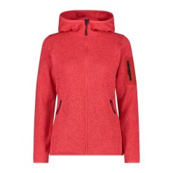 Polar z kapturem dla kobiet CMP. Czerwone bluzy z polaru CMP, na zimę, xs, bez wzorów, z polaru, narciarskie. Za 353.95 zł.
