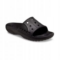Klapki Dla Dorosłych Crocs Baya II Slide. Białe klapki Crocs, bez wzorów, z materiału, bez obcasa, bez zapięcia. Za 99.99 zł.