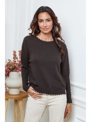 So Cachemire Sweter "Kedis" w kolorze brązowym rozmiar: S. Brązowe swetry So Cachemire, s, bez wzorów, z kaszmiru, bez ramiączek. Za 211.45 zł.