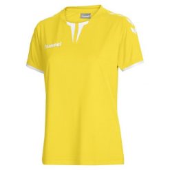 Koszulka sportowa z krótkim rękawem damska Hummel Core Womens SS Jersey. Żółte t-shirty sportowe Hummel, m, bez wzorów, z jersey, bez ramiączek, do piłki nożnej. Za 37.00 zł.