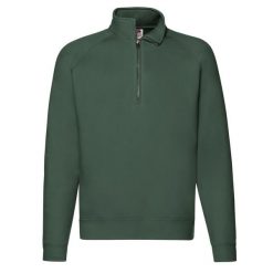 Bluza Unisex Premium Quarter Zip Raglan Dla Dorosłych. Niebieskie bluzy fruit of the loom, l, bez wzorów, z bawełny, z kapturem. Za 153.99 zł.