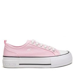 Trampki Beverly Hills Polo Club. Czerwone trampki Beverly Hills Polo Club, bez wzorów, bez zapięcia. Za 149.99 zł.