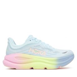 Buty do biegania Hoka. Niebieskie buty do biegania HOKA, bez wzorów, bez zapięcia, do biegania. Za 799.99 zł.