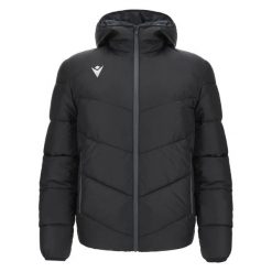 Kurtka puchowa Macron Arctic. Niebieskie kurtki Macron, xl, bez wzorów, z gumy, sportowe, z kapturem. Za 474.25 zł.