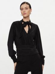 Vero Moda Bluzka 10295544 Czarny Regular Fit. Czarne bluzki Vero Moda, s, bez wzorów, z syntetyku, bez kołnierzyka, bez ramiączek. Za 49.99 zł.