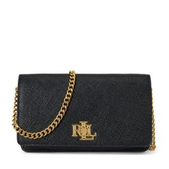 Torebka LAUREN RALPH LAUREN. Czarne kopertówki Lauren Ralph Lauren, bez wzorów, wizytowe, bez dodatków. Za 839.99 zł.