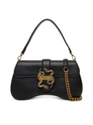 Just Cavalli Torebka 79RA4BA1 ZSA89 Czarny. Czarne torebki klasyczne Just Cavalli, bez wzorów, ze skóry, bez dodatków. Za 829.99 zł.
