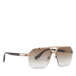 Okulary przeciwsłoneczne Marc Jacobs. Żółte okulary przeciwsłoneczne Marc Jacobs, bez wzorów, złote. Za 959.99 zł.