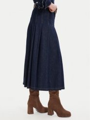 DeeZee Kozaki CEO-WS22392-07 Brązowy. Brązowe kozaki DeeZee, bez wzorów, z materiału, bez obcasa, na słupku, bez zapięcia. Za 219.99 zł.