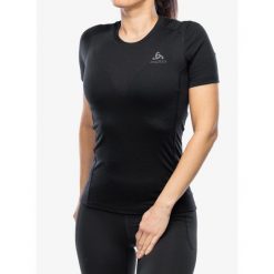 Koszulka termoaktywna damska Odlo Merino 200 BL Top Crew Neck SS. Czarne bielizna termoaktywna damska ODLO, bez wzorów, bez ramiączek, narciarskie. Za 298.99 zł.