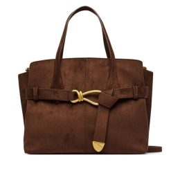 Torebka Steve Madden. Brązowe torebki klasyczne Steve Madden, bez wzorów, klasyczne, bez dodatków. Za 639.99 zł.