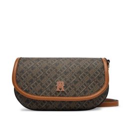 Torebka Tommy Hilfiger. Czarne listonoszki Tommy Hilfiger, bez wzorów, bez dodatków. Za 649.99 zł.
