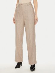 Bruuns Bazaar Spodnie materiałowe Elezi BBW4308 Beżowy Regular Fit. Brązowe spodnie materiałowe Bruuns Bazaar, bez wzorów, z materiału. Za 429.99 zł.
