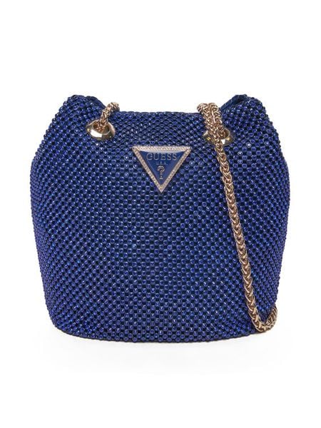 Guess Torebka HWRE93 50750 Niebieski. Niebieskie kopertówki Guess, z aplikacjami, z syntetyku, wizytowe, bez dodatków. Za 529.99 zł.