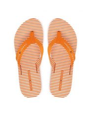 Tommy Hilfiger Japonki Th Ithaca Stripe Summer Sandal FW0FW09192 Pomarańczowy. Brązowe japonki Tommy Hilfiger, bez wzorów, z materiału. Za 169.99 zł.