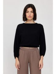 MAZINE Bluzka "Crinkle" w kolorze czarnym rozmiar: XS. Czarne bluzki MAZINE, s, bez wzorów, z wiskozy, klasyczne, bez kołnierzyka, bez ramiączek. Za 135.49 zł.