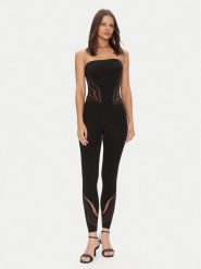 Wolford Kombinezon Venus 57177 Czarny Slim Fit. Czarne sukienki Wolford, l, bez wzorów, z syntetyku, bez kołnierzyka, bez ramiączek. Za 1,269.00 zł.