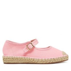 Espadryle DeeZee. Czerwone espadryle DeeZee, bez wzorów, bez obcasa. Za 59.99 zł.