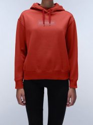 Napapijri Bluza w kolorze czerwonym rozmiar: S. Czerwone bluzy Napapijri, s, bez wzorów, bez ramiączek, z kapturem. Za 163.26 zł.
