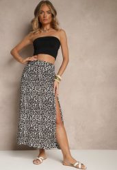 Szara Rozkloszowana Spódnica z Wiskozy ze Wsuwanymi Kieszeniami Koselle. Szare spódnice Renee, na co dzień, l, bez wzorów, z wiskozy, eleganckie, midi, rozkloszowane. W wyprzedaży za 55.99 zł.