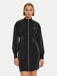Liu Jo Sport Sukienka codzienna TF4261 J4751 Czarny Regular Fit. Czarne sukienki Liu Jo Sport, na co dzień, xl, bez wzorów, z syntetyku, sportowe, bez kołnierzyka, bez ramiączek, proste. Za 369.99 zł.