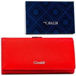 Portfel damski 4U Cavaldi GD24-FO-SFK czerwony. Czerwone portfele 4U Cavaldi, bez wzorów, ze skóry ekologicznej. Za 45.00 zł.