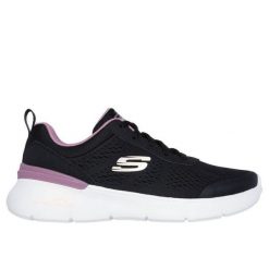 Buty SKECHERS SKECH-AIR DYNAMIGHT Czarny. Czarne buty sportowe lifestyle Skechers, bez wzorów, z syntetyku, bez zapięcia. Za 319.42 zł.