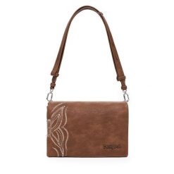 Torebka Desigual. Brązowe torebki klasyczne Desigual, bez wzorów, klasyczne, bez dodatków. Za 219.99 zł.