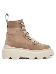 Inuikii Trzewiki Matilda Shearling 1002.002.0012 Beżowy. Brązowe botki Inuikii, bez wzorów, ze skóry, bez obcasa, na płaskiej podeszwie, bez zapięcia. Za 1,569.00 zł.