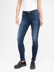 BIG STAR Dżinsy - Skinny fit - w kolorze granatowym rozmiar: W29/L32. Niebieskie jeansy BIG STAR, l, z aplikacjami, klasyczne, z podwyższonym stanem. Za 187.45 zł.
