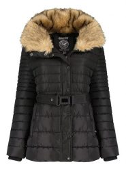 Canadian Peak Kurtka zimowa "Belle" w kolorze czarnym rozmiar: XXL. Czarne kurtki Canadian Peak, na zimę, xxl, bez wzorów, z puchu, bez kaptura. Za 269.11 zł.