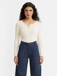 Levi's® Bluzka Dry Goods A5910-0003 Écru Regular Fit. Bluzki s, bez wzorów, z bawełny, bez kołnierzyka, bez ramiączek. Za 149.99 zł.