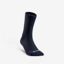Skarpety turystyczne Quechua SH100 Mid. Niebieskie skarpetki QUECHUA, bez wzorów, z elastanu. Za 39.99 zł.