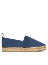 Calvin Klein Espadryle Oblique Espadrille Webbing HW0HW02934 Niebieski. Niebieskie espadryle Calvin Klein, bez wzorów, z materiału, bez obcasa. Za 369.99 zł.