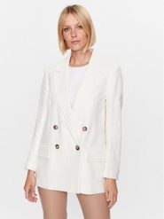 Peserico Marynarka S01397 Biały Regular Fit. Białe marynarki i żakiety Peserico, s, bez wzorów, ze lnu, bez ramiączek. Za 1,409.00 zł.