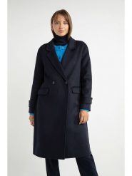 Josephine & Co Płaszcz zimowy "Sandro" w kolorze granatowym rozmiar: 38. Niebieskie płaszcze Josephine & Co, na zimę, bez wzorów, z puchu, bez kaptura. Za 614.96 zł.