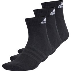 Skarpety stopki unisex Adidas 3 pary. Czarne skarpetki adidas, bez wzorów, z bawełny. Za 45.00 zł.